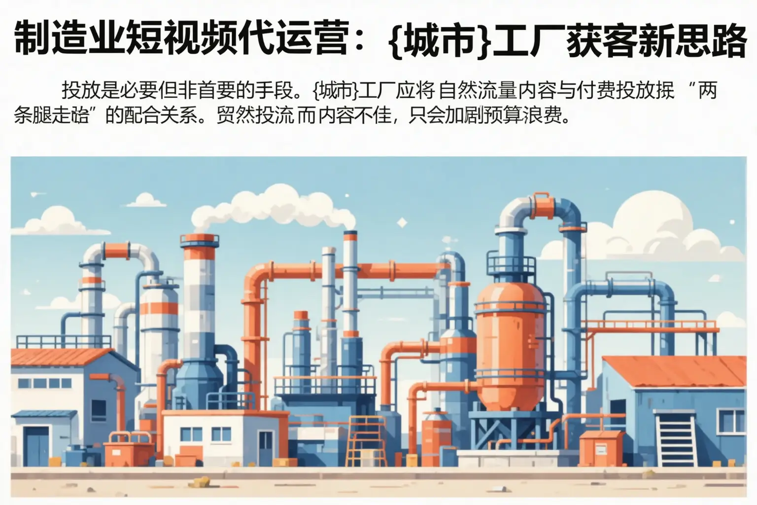 制造业短视频代运营：旌阳工厂获客新思路